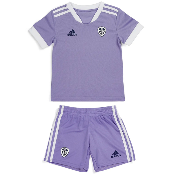 Kids Leeds United FC 2021/22 Third Away Soccer Kits Shirt With Shorts